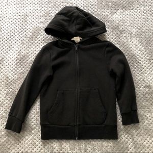 H&M black zip up hoodie
